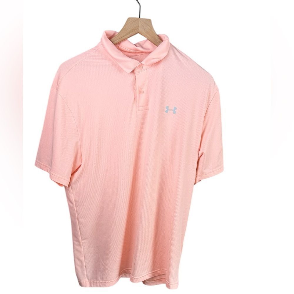 Under Armour Peachy Orange Golf Shirt